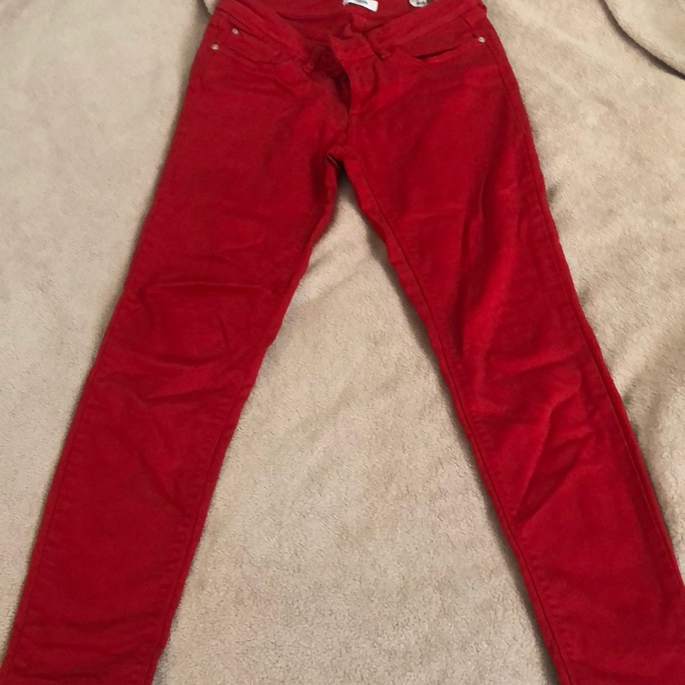 Kenzie Jeans ankle biter in red